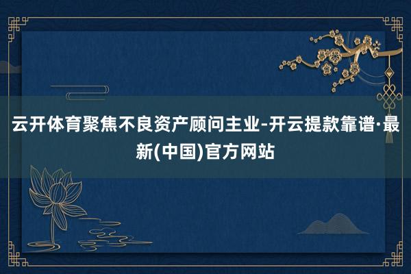 云开体育聚焦不良资产顾问主业-开云提款靠谱·最新(中国)官方网站